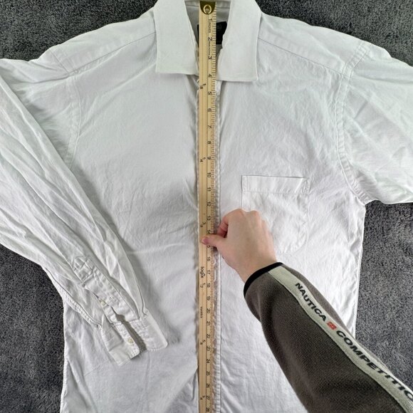 Gitman Bros For Franco’s VA Long Sleeve Button Up Shirt Men’s White TTX 15.5 35 - Picture 3 of 15